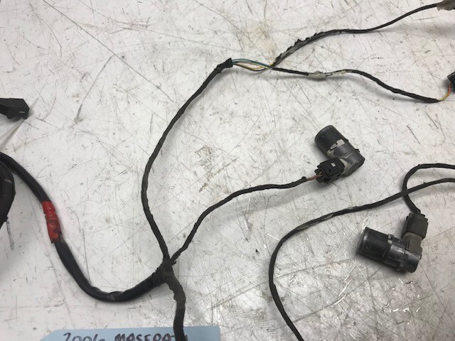 06 MASERATI QUATTROPORTE M139 OEM REAR BUMPER HARNESS LOOM W/ PDC SENSORS 199795