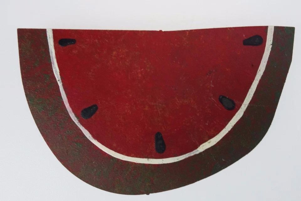  3 Cut Metal Fridge Magnets US Flag Heart Cowboy Boot Watermelon Rustic  - Image 4 of 4