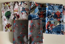 MARVEL Spiderman Captain America Hulk Fabric Remnants