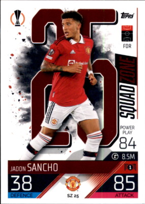 Champions League EXTRA 2022/23 Card SZ25 - Jadon Sancho - Squad Zone