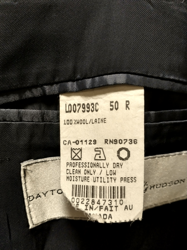 Vtg Chaps Ralph Lauren Mens Gray 100% Pure New Wool Blazer Pants Suit 50R Canada - Picture 13 of 14