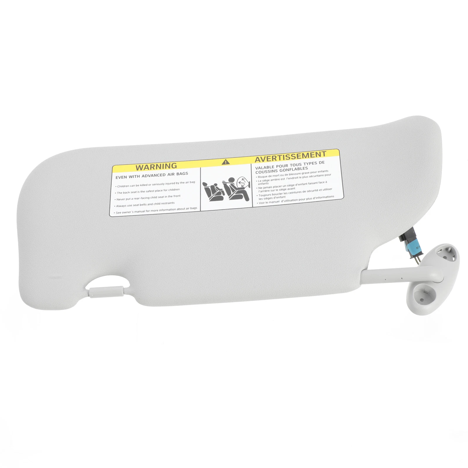 Genuine Mini Sun visor with label right 51-16-7-339-378