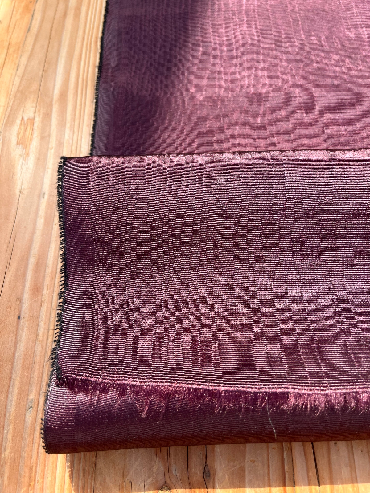 Damson Lujoso Moire Silk Por 2 Metros, Interior Textil Hogar