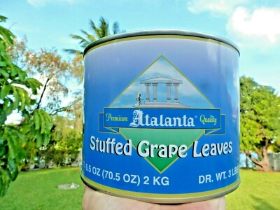 Stuffed Grape Leaves Dolmas  From Turkey 4.65 LBS. Can Premium ATALANTA Quality!
