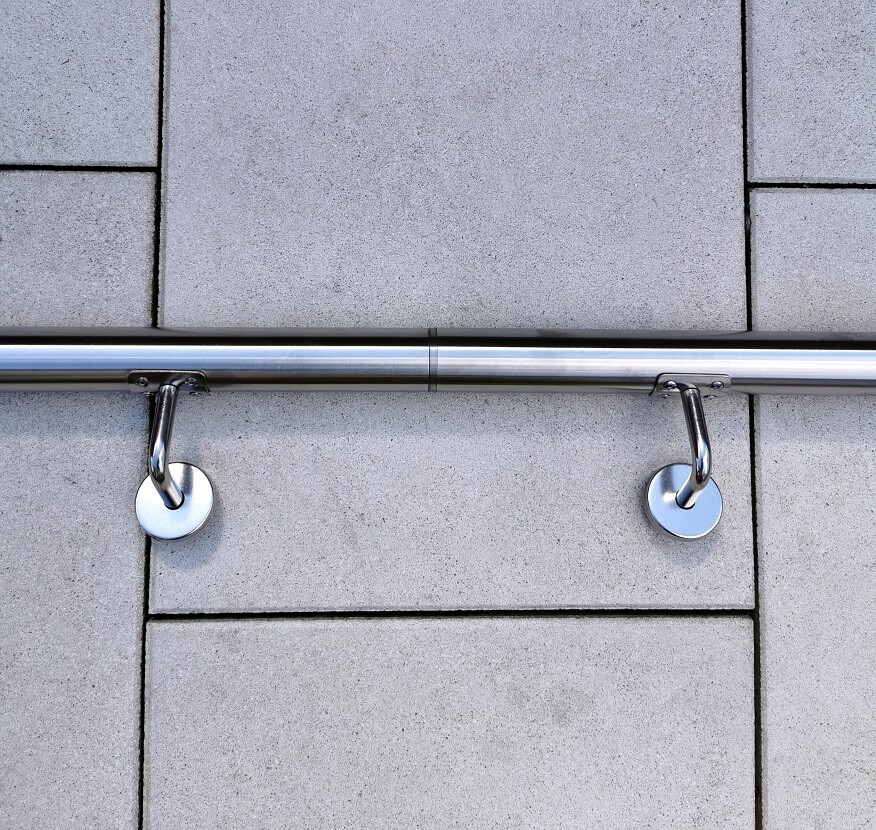 Edelstahl Handlauf Wandhandlauf V2A Wand Geländer Treppe Griff Stange