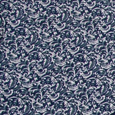 Wyoming Traders Wild Rag Frontier Calico Navy Blue Silk Western Scarf - 34.5"