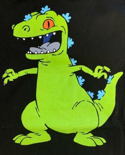 Brand New Rugrats Reptar Dinosaur T-Shirt Black Men's XL | eBay