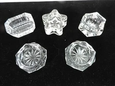 Open Salt Cellars Glass Crystal Different Shapes