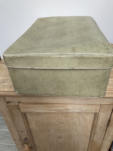 Vintage 1950’s Antler Faux Snakeskin Suitcase Shabby Display - Picture 9 of 13