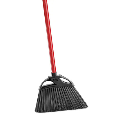 NEW 11'' High-Power Indoor/Outdoor Angle Broom   Durable Bristles & Steel Handle