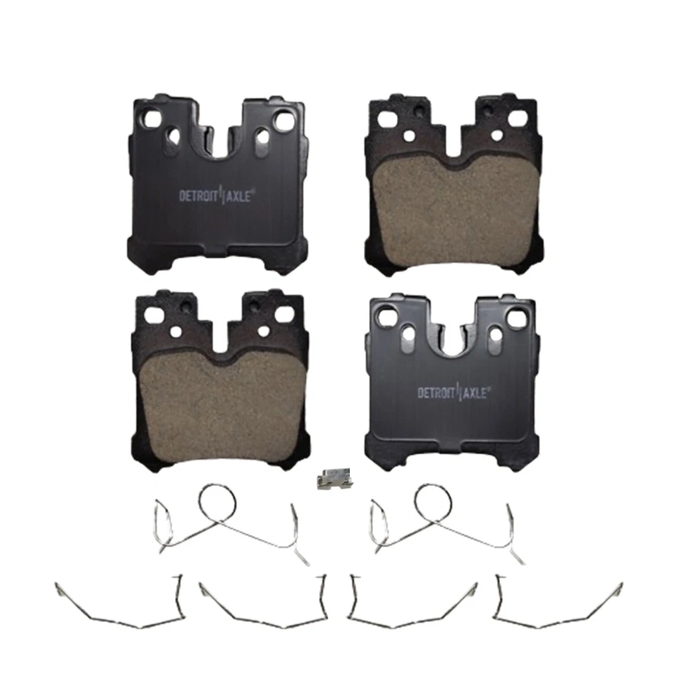 Rear Ceramic Pads w/ Hardware for Lexus LS460 LS500 LS500H LS600H Toyota MIRAI - Image 3 of 4