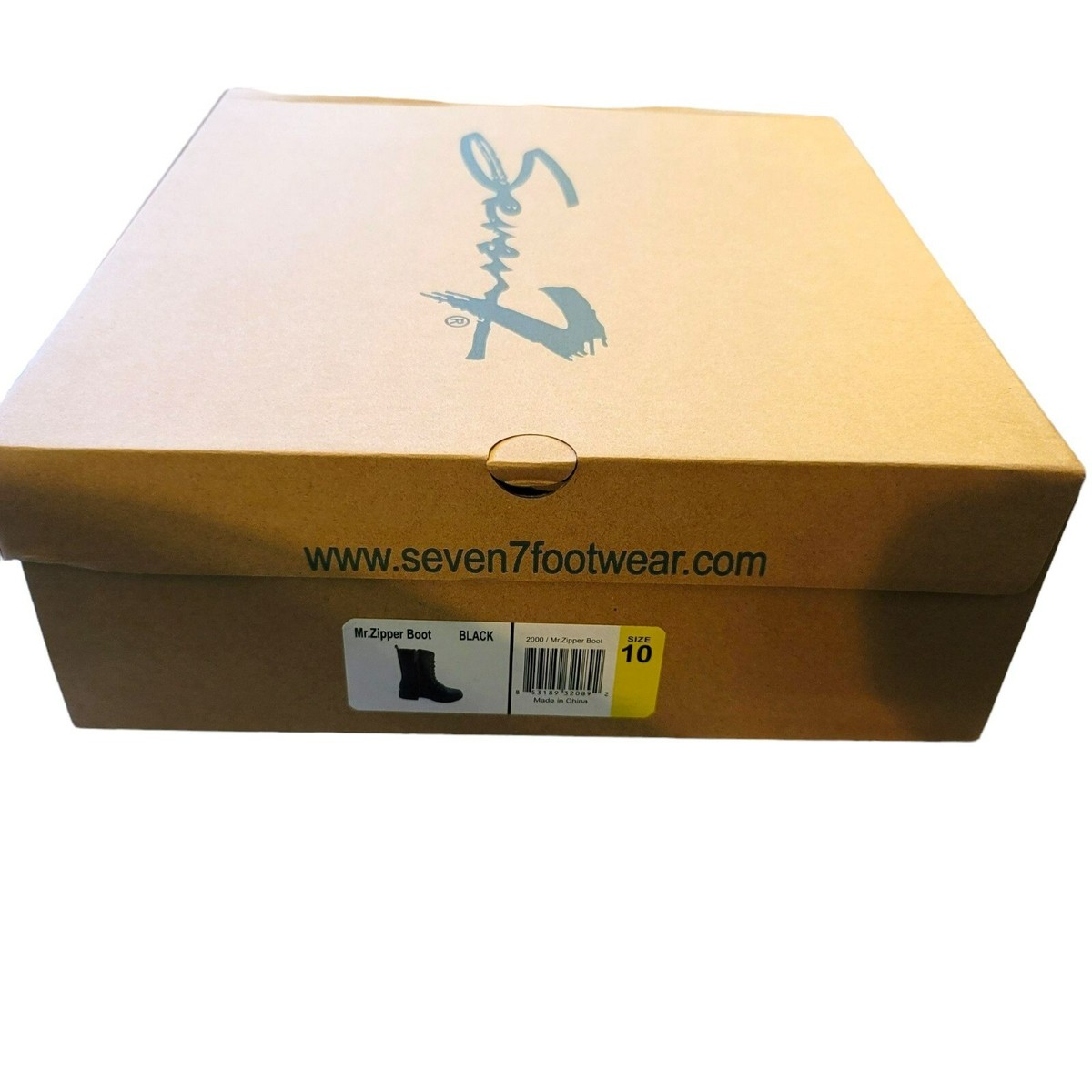 Seven7 Black Boots Mr. Zipper Brass Side Zip Lace-up Faux Seven7 Black Boots Mr. Zipper Brass Side Zip Lace-up Faux