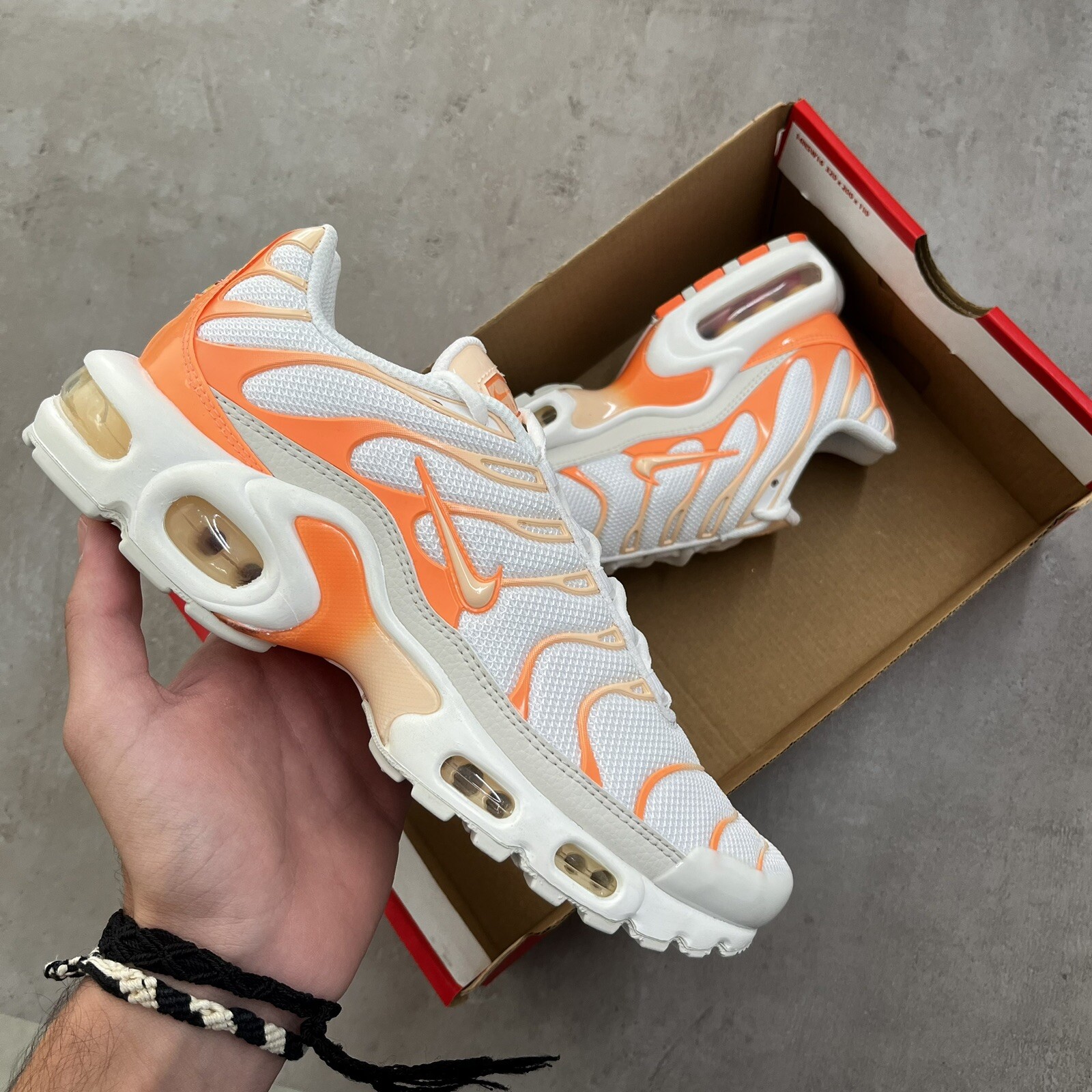 Nike Air Max Plus TN “White Crimson Tint orange” DM3033-100 Low Top Women  SZ 7.5 | eBay