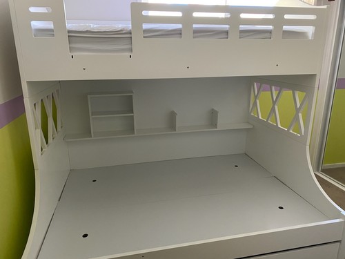 40 Winks White Kids Bunk Bed with Trundle. - Picture 4 of 6