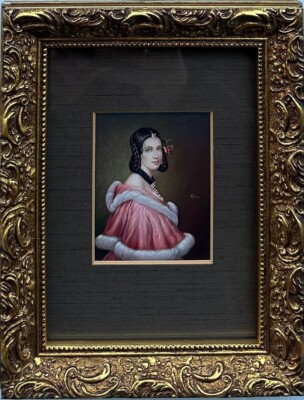 Aquarell Gemälde (20. Jahrhundert): Porträt von Lady Jane Erskine,