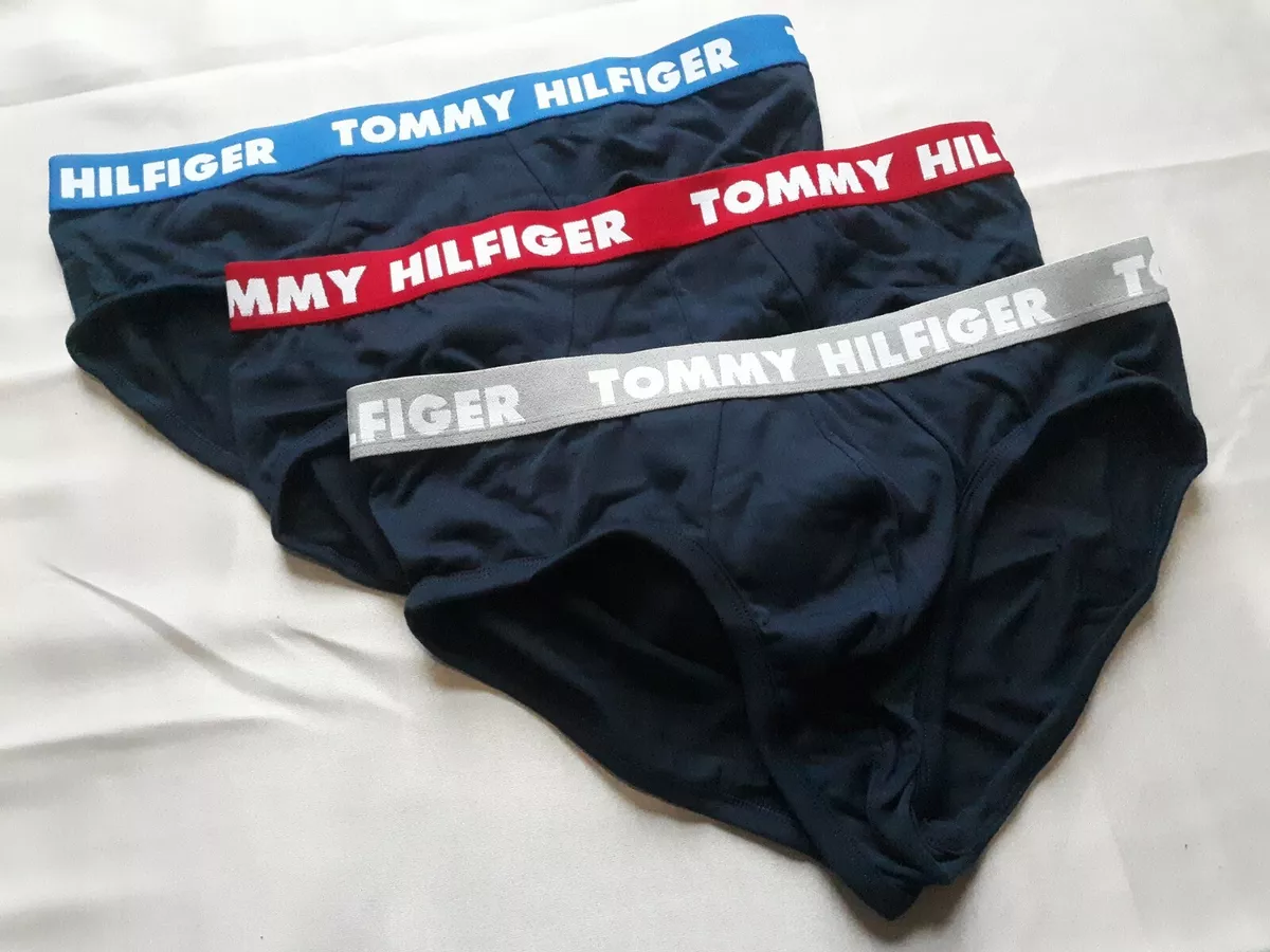 Tommy Hilfiger Statement Flex Briefs 3 Pair Large 36 38