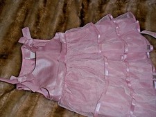 NWT Chaps Baby Girls' Pink  2-Piece Dress Bloomer Set 3 Months 