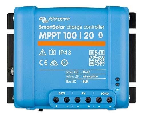 SmartSolar MPPT 100V 20 amp 12/24/48 Volt Solar Charge Controller "Bluetooth"