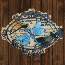 Dragonfly Embroidered Patch — Iron On