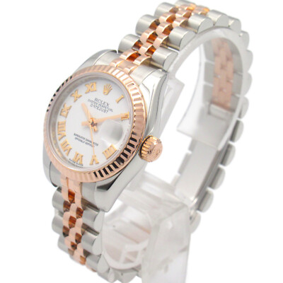 ROLEX Datejust G Armbanduhr 179171 Automatik 18KPG Gold SS