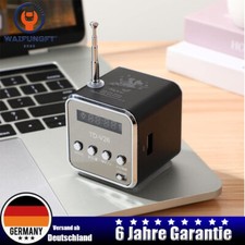 LCD Display Mini Funk Bluetooth Lautsprecher Musik Player FM Radio micro SD/TF