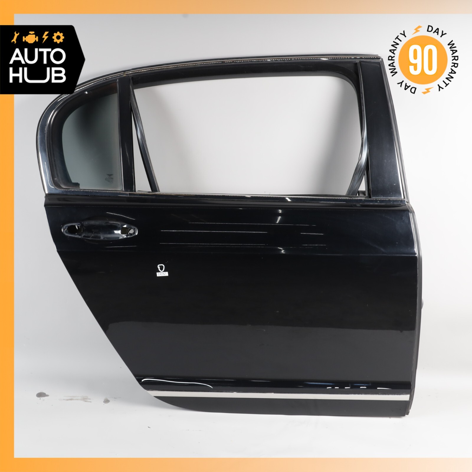 06-13 Bentley Continental Flying Spur Rear Right Side Door Shell Black OEM