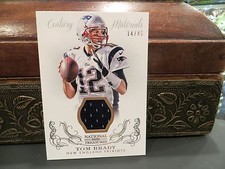 National Treasures Century Materials Jersey Patriots Tom Brady 14/49  2013