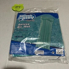 Splash & Play Deluxe Air Mat Pool Float 6 Feet X 27 Inches Light Blue New