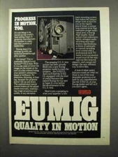1978 Eumig S-912 GL Super 8mm Movie Projector Ad