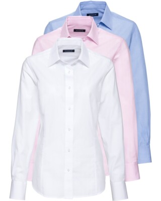 Blusas Highmoor, paquete de 3Color: blanco/rosa/azulTalla: 44