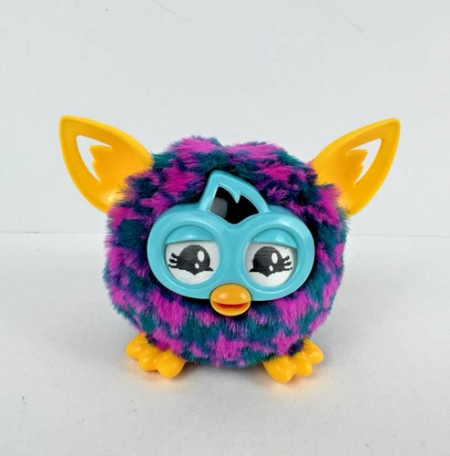 Mini Furby Furbling Boom Purple Blue Yellow Ears Working Video 2013 Hasbro