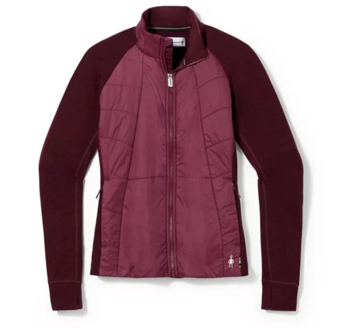 Smartwool Smartloft Merino Wool Quilted Jacket Burgundy Women's size Small - Picture 2 of 15