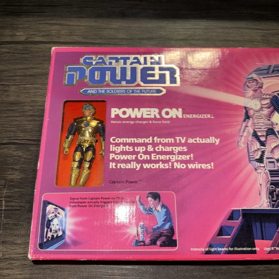 Mattel Captain Power On Energizer 1987 de fábrica nuevo en caja  Foto 2 de 4