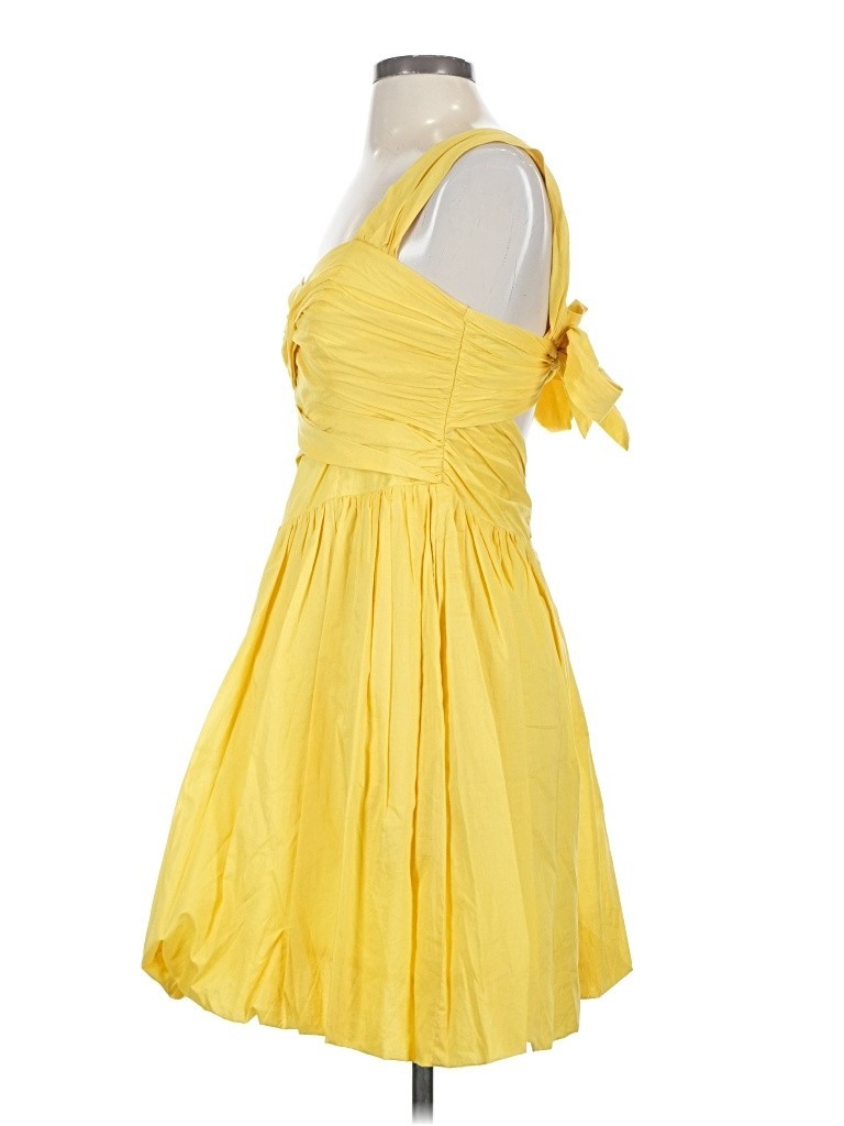 LEIFSDOTTIR ANTHROPOLOGIE ASO TAYLOR SWIFT Speak Now Era Yellow Dress 4 RARE EUC image 6