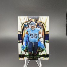 Panini Select 2025 Premier White Shock Prizm #125 Jeffery Simmons Titans /799