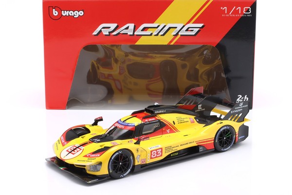 Ferrari 499P #83 24H Lemans 2024 Kubica, Shwartzman, Ye 1:18 Bburago-image