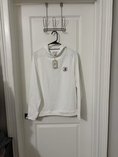 NWT White Peter Millar 126th US Open Shinnecock Hills Golf Performance Hoodie M