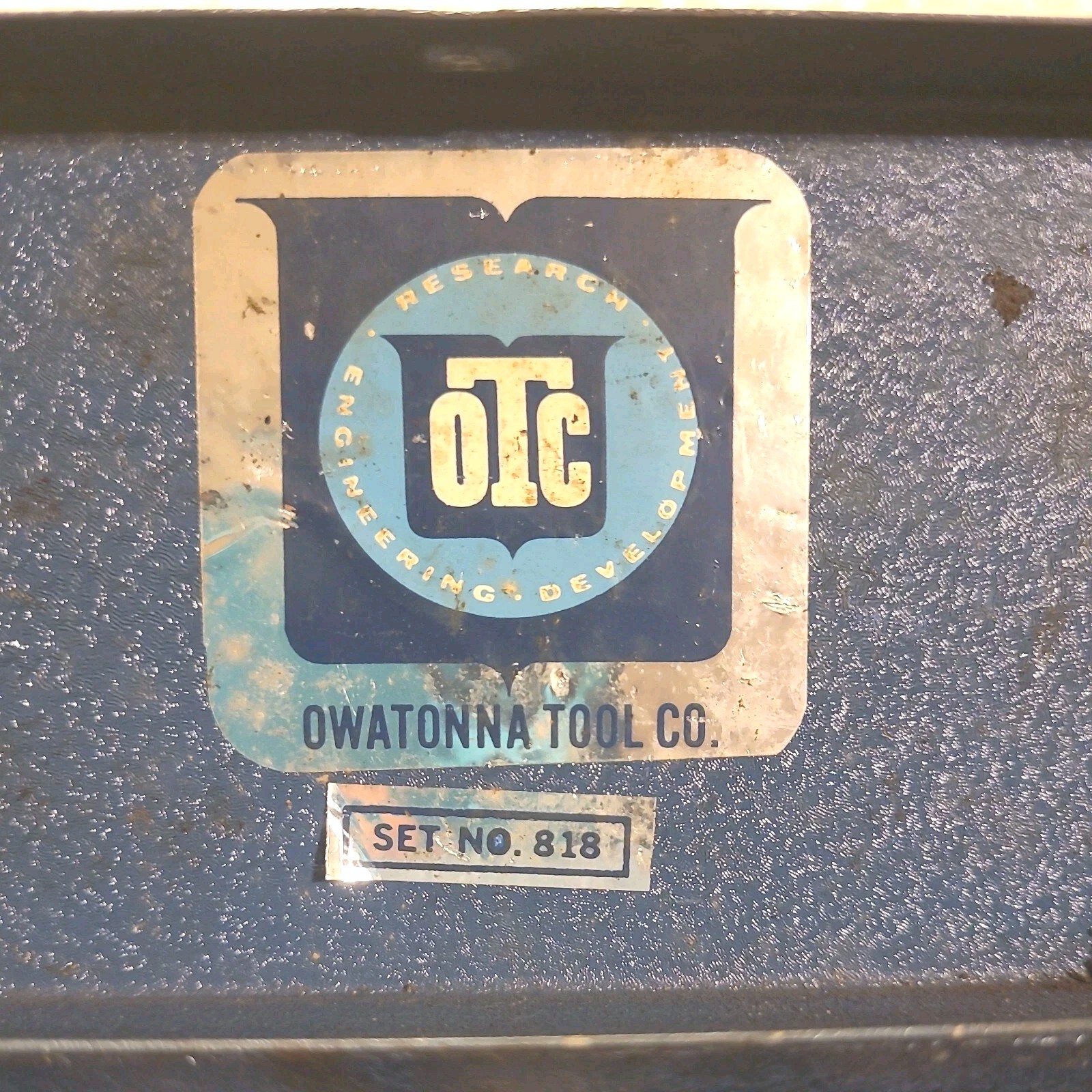 Vintage OTC 818 Bushing Driver Set Metal Tool Box Owatonna Tool Co USA MADE.