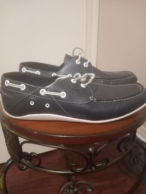 Lacoste Navy Blue Loafers Boat Shoes Men's Size Marina