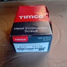 1000 x Timco Self Drilling Sheet & Framing Metal Construction Screws 8 x 9/16