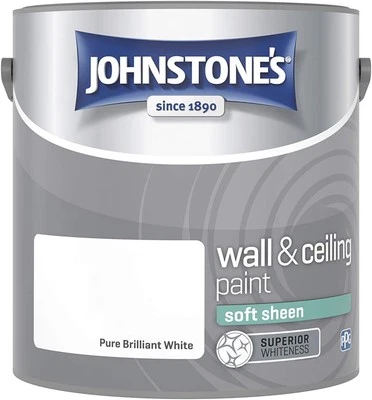 ‎JOHNSTONE'S Johnstone's - Wall & Ceiling Paint - Brilliant White - Soft Sheen Finish - Emul
