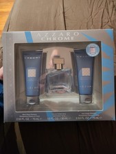 Azzaro Chrome Gift Set EDT Spray 1.0 fl oz Shampoo 2.53 fl oz