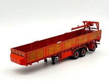 classic brick trailer 3 axle with Kennis crane "Huskens" WSI truck models 1:50