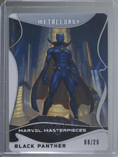 2022 Upper Deck Marvel Masterpieces Metallurgy 8/25 Black Panther #72 18xy