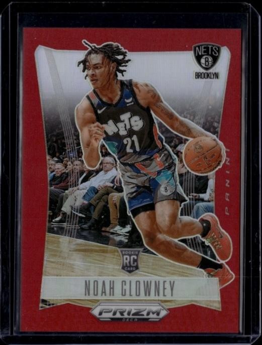 2023-24 Panini Prizm Deca Noah Clowney #102 Red 110/199 RC Nets