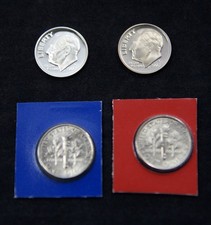 2007 P D S S Roosevelt S Silver Proof, S Proof BU US Mint Dime Year 4 Coin Set