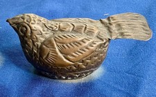 Antique Betel Nut Box Brass Chicken Cambodian small Collectible Unique Design