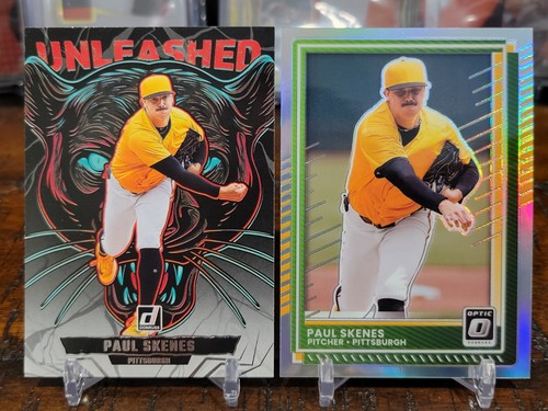 2025 Donruss Paul Skenes UNLEASHED #20 + OPTIC HOLO #29 Pittsburgh Pirates