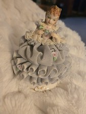 Irish Dresden Annette Lilac Time Collection Mint Figurine