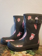Joules Rain Boots New Women's Size 6
